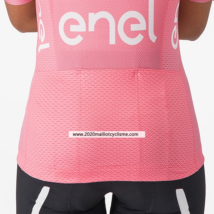 2024 Maillot Cyclisme Femme Giro D'italia Rose Manches Courtes Et Cuissard